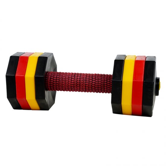 'Power Lifter' Wood and Plastic Dog Training Dumbbell 2000 g (2 kg) - SchH 3