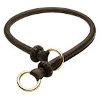 NEW 2023 "Best Trainer" Exquisite Round Leather Silent Choke Collar