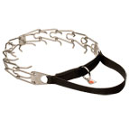 NEW Stainless Steel Dog Pinch Prong Collar with Handle - 50011 010 55 1/8 inch (3.25 mm) (Made in Germany)