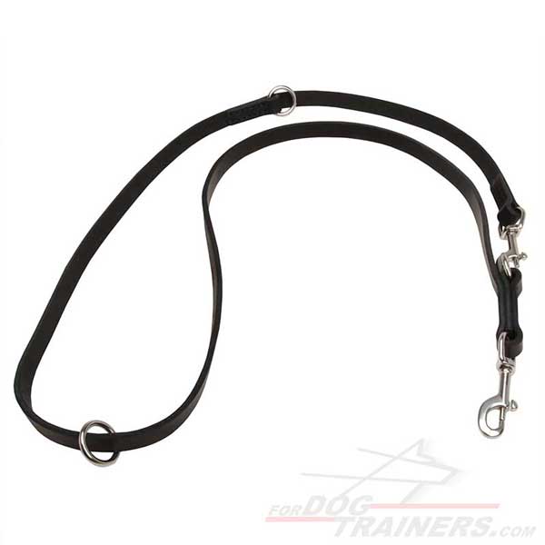 Canine training leather leash designed of leather