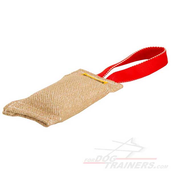 One Handle Dog Training Bite Tag Jute