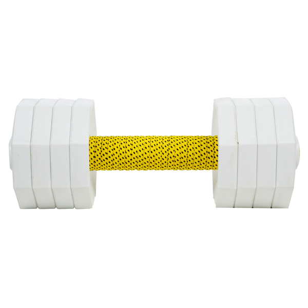Wooden Dog Dumbbell with 8 Removable Plates