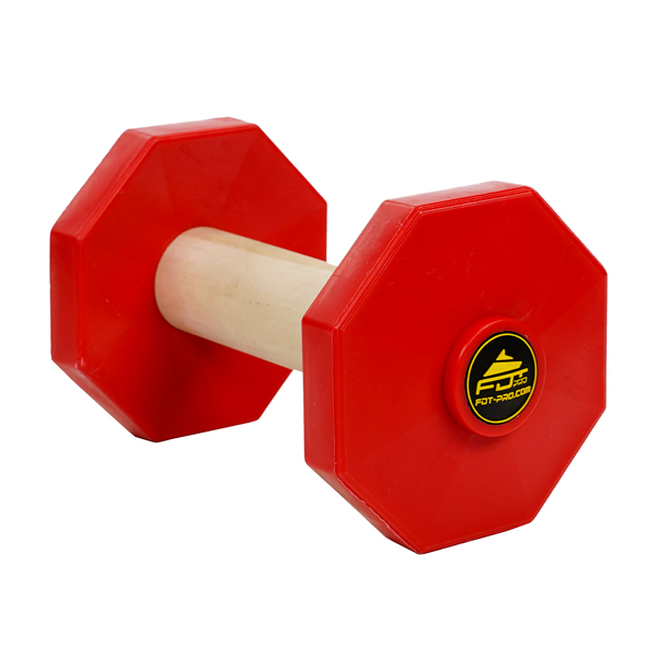 Convenient wooden dog dumbbell