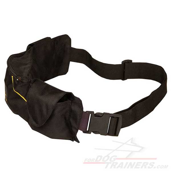 Dog Pouch made of Nylon with Pockets for Treats and Kibble