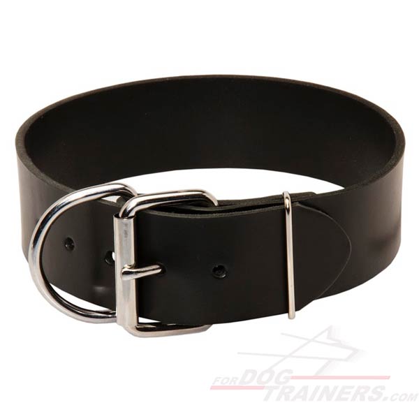 Leather Dog Collar 2 inch Wide