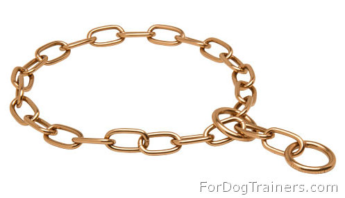 Curogan Fur Saver Choke Collar - 51541(67) 1/9 inch (3 mm) Perfect for Training and Walking Choke Chain