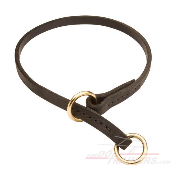 Choke Leather Dog Collar